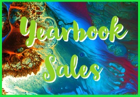  Paint Swirls with text "yearbook sales" 